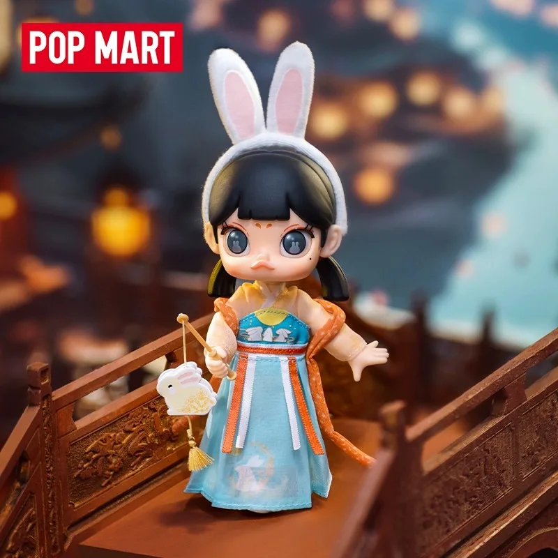 

POPMART MOLLY garden lantern show Kawaii Ornaments Figurines Home Decor Desktop Model Dolls Gilrs Gift Model Toys