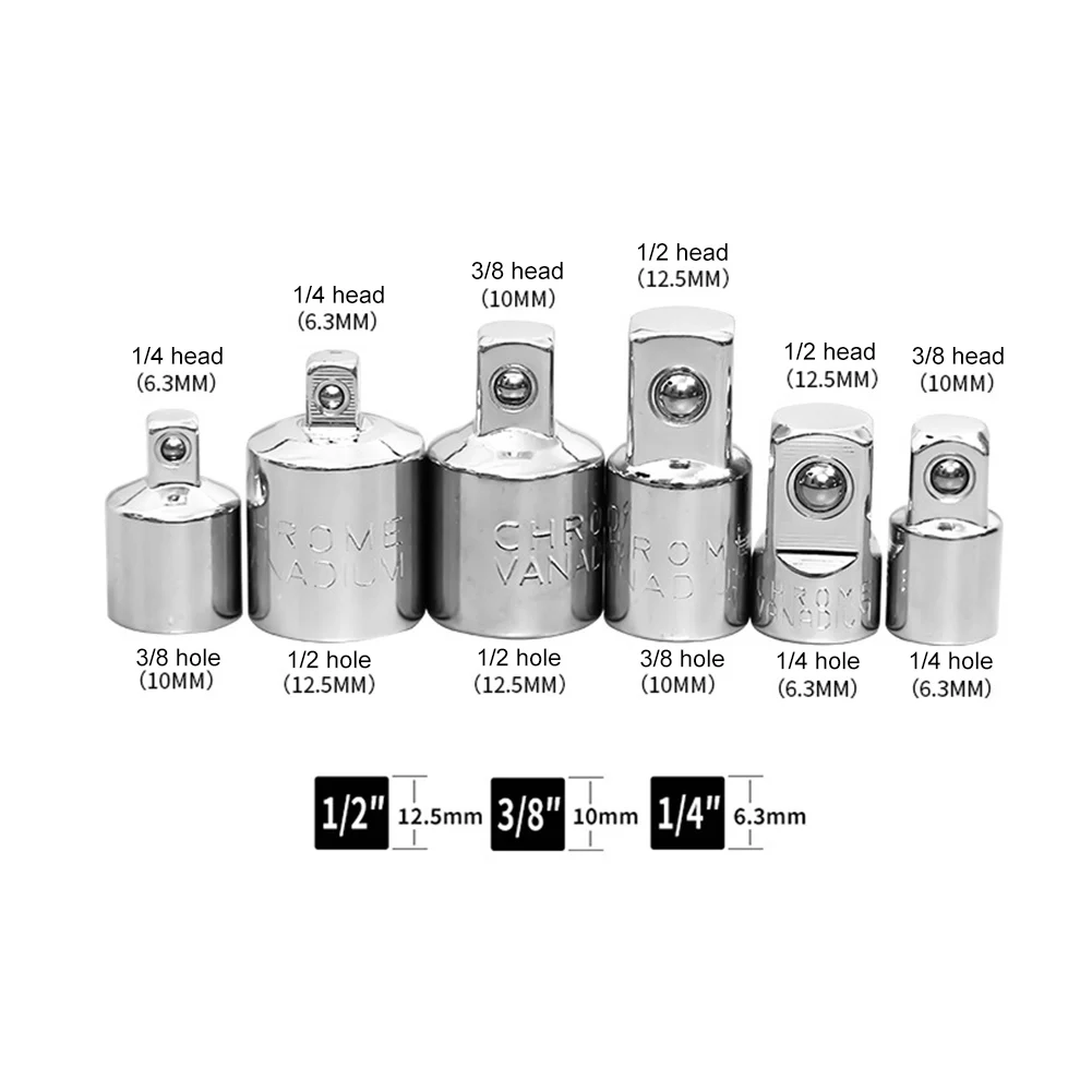

Адаптер для головки из хромованадиевой стали, 6 планций