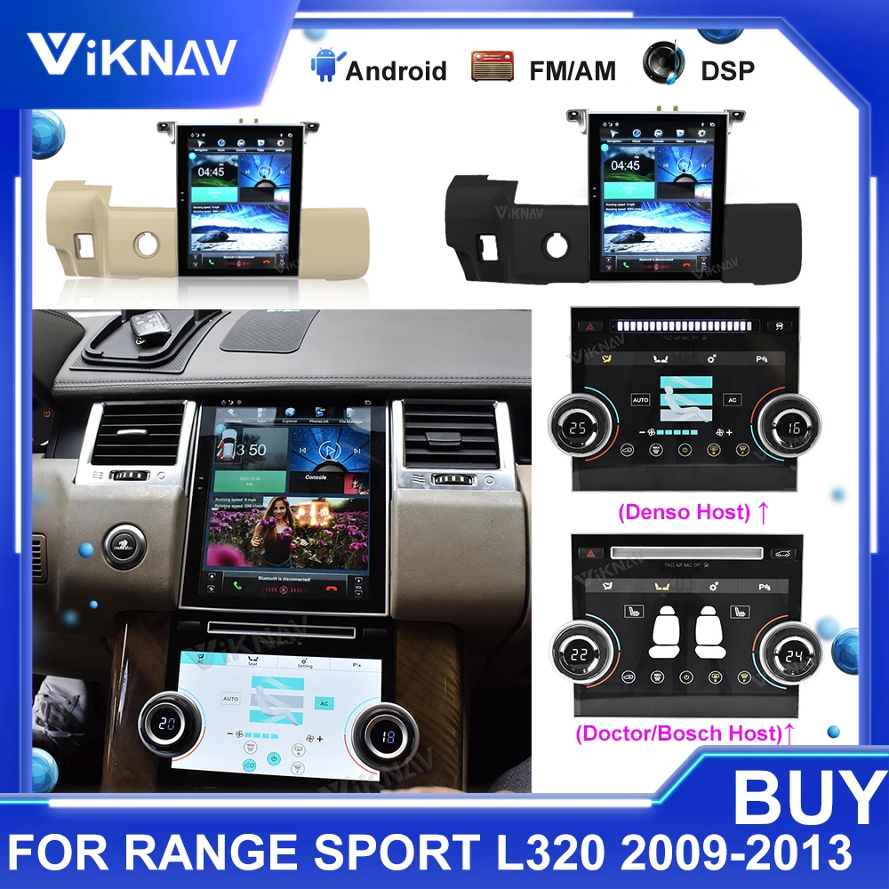 

Android Car Radio For Range Rover Sport L320 2009 2010-2013 Air Climate Control Touch Screen Air Conditioning Dashboard Panel