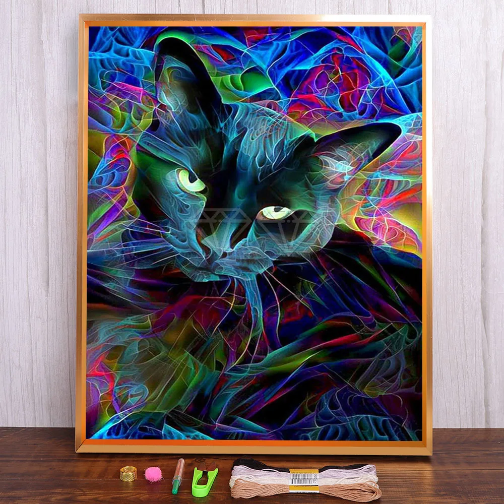 

Animals Cartoon Cat Tiger Owl Printed 11CT Cross Stitch Patterns DIY Embroidery DMC Threads Knitting Handiwork Sewing Decor