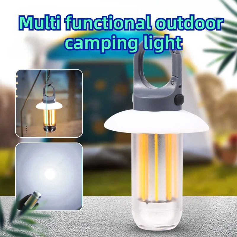 Новый портативный многофункциональный двойной фонарик 2 в 1 для наружной
