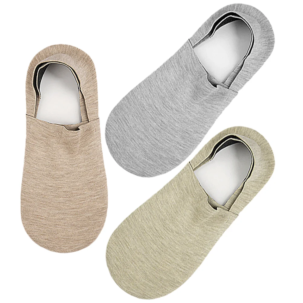 

Носки женские невидимые с низким вырезом, 3 пары