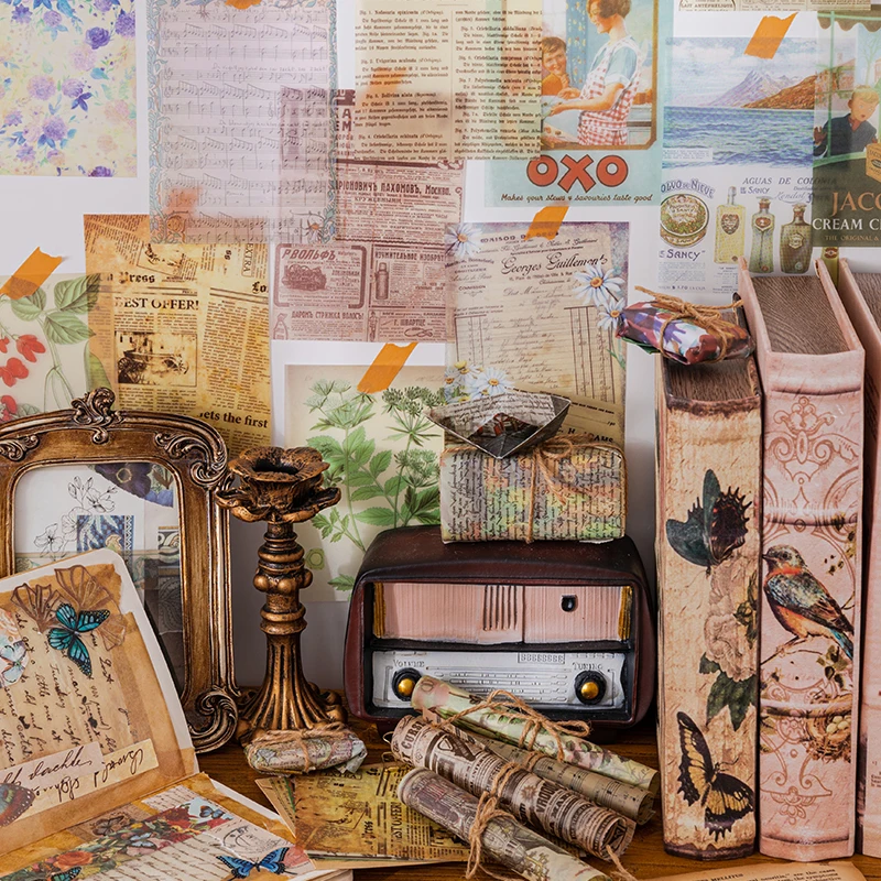 15 шт. винтажный цветочный плакат фотобумага для творчества |