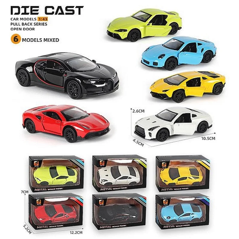 

Supercar Family For Diecasts Toy Car Ferrari Porsche Nissan GTR Toyota GR86 Vehicles Simulation Exquisite Model 1:43 Alloy Car