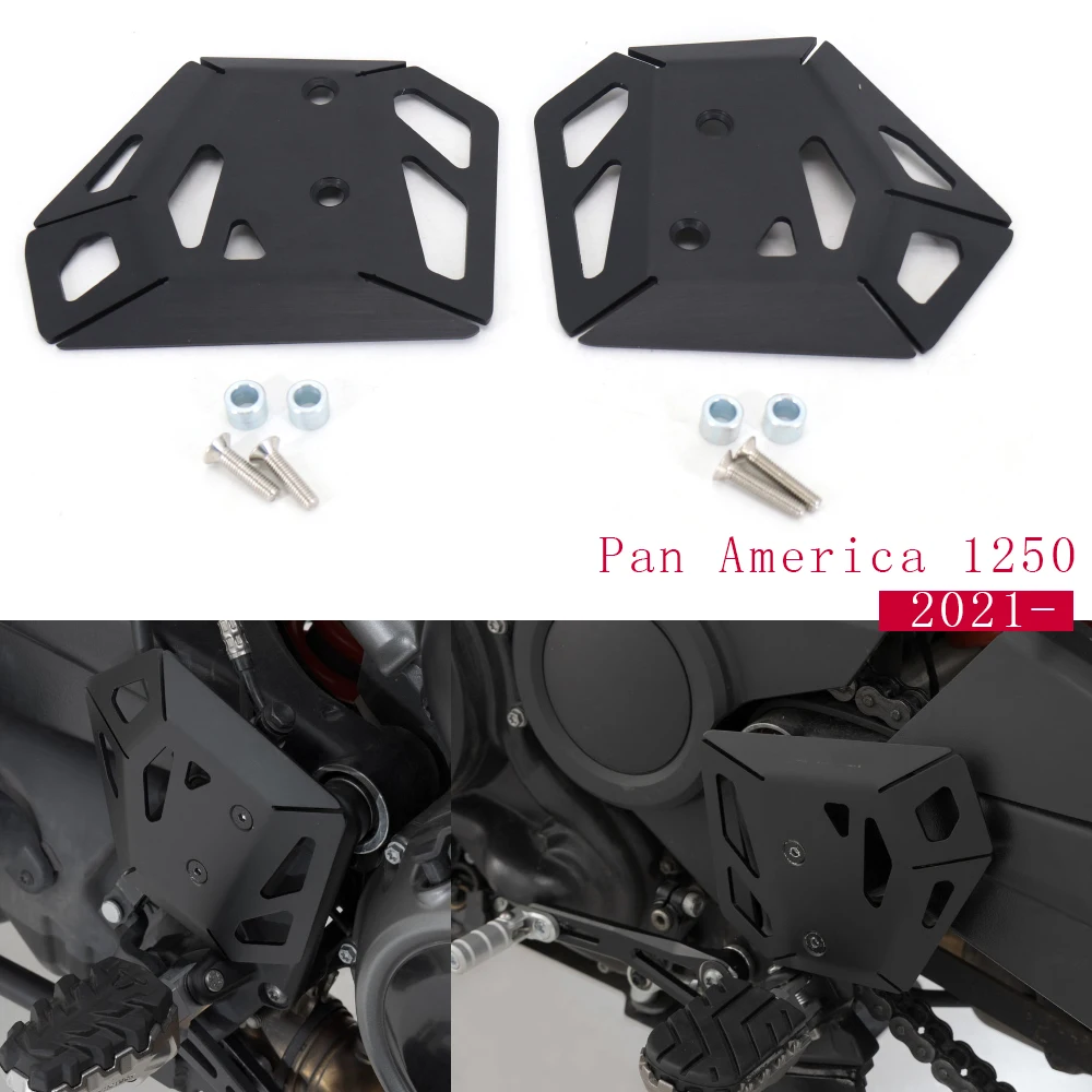 

New For Pan America PA 1250 2021 2022 Motorcycle Brake Guard Protector Billet Aluminum Cover and Left heel protection