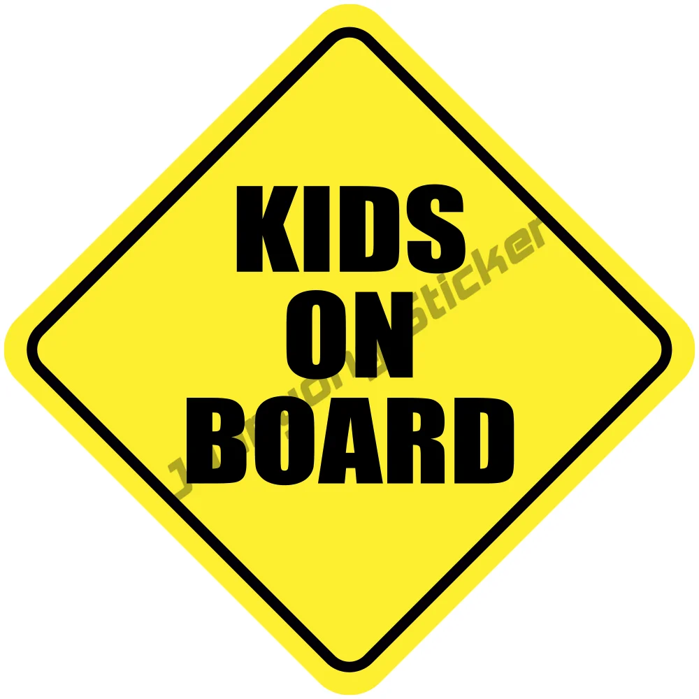 

Kids on Board Vinyl Sticker Car Truck Window Decal Child Safety Different Sizes Bumper Guitar Phone Window Creative Decorative