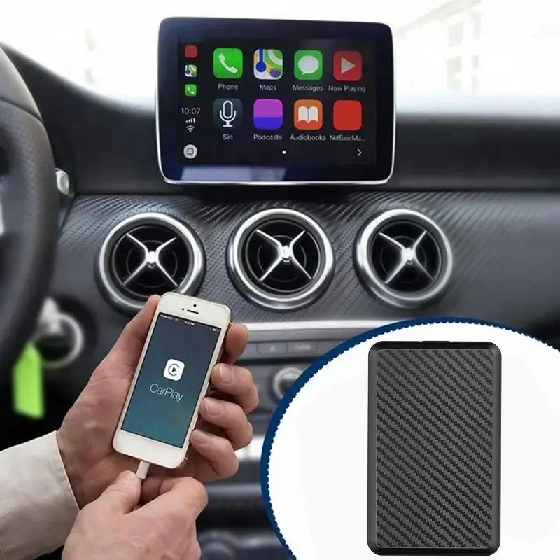 

Mini Car Play Ai Box Plug and Play Wireless Car Play Car QCM 6125 2.4G+5G Wifi Blue Tooth 5.0 Method Youtube Play Streaming Box