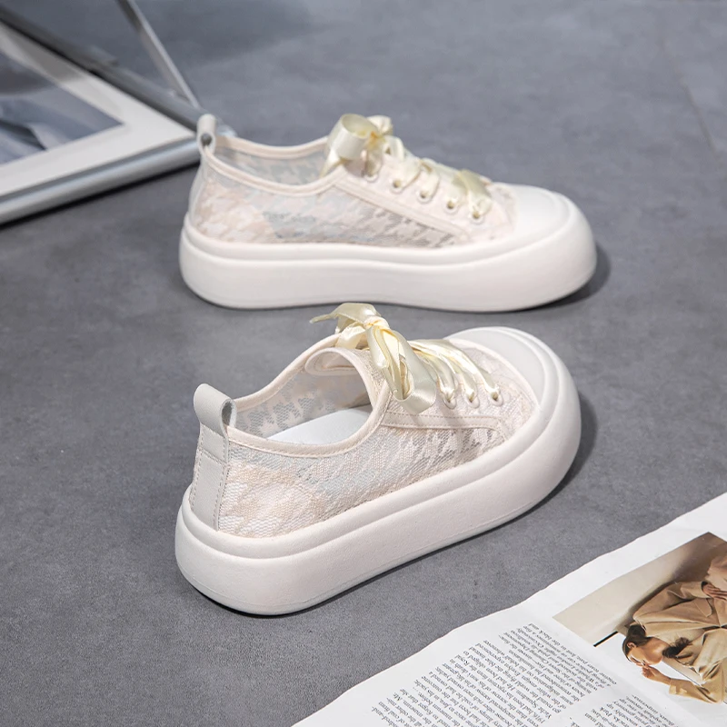 2023 Summer Autumn Mesh Shoes for Women Casual Breathable Designer Zapatos De Mujer Platform Sneakers Women's Vulcanize Shoes