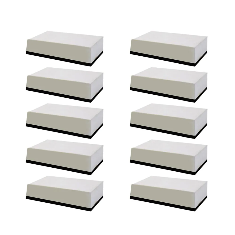 

10pcs Car Ceramic Coating Sponge Glass Nano Wax Coat Applicator Polishing Pads White+ Black Rectangle EVA Sponge For Car Waxing