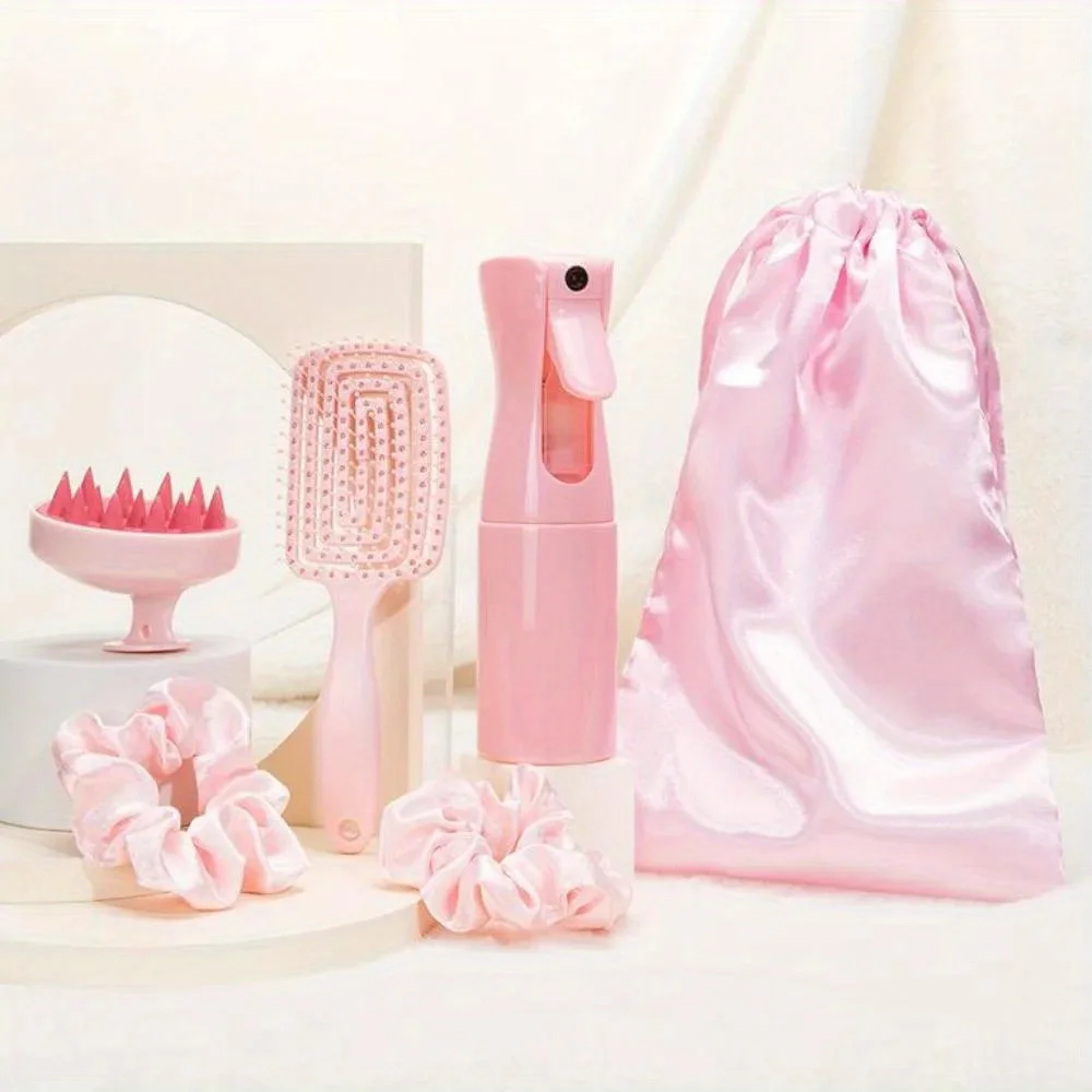 Детская Расческа Для Волос С Распылителем Круглая Домашние Парикмахерские