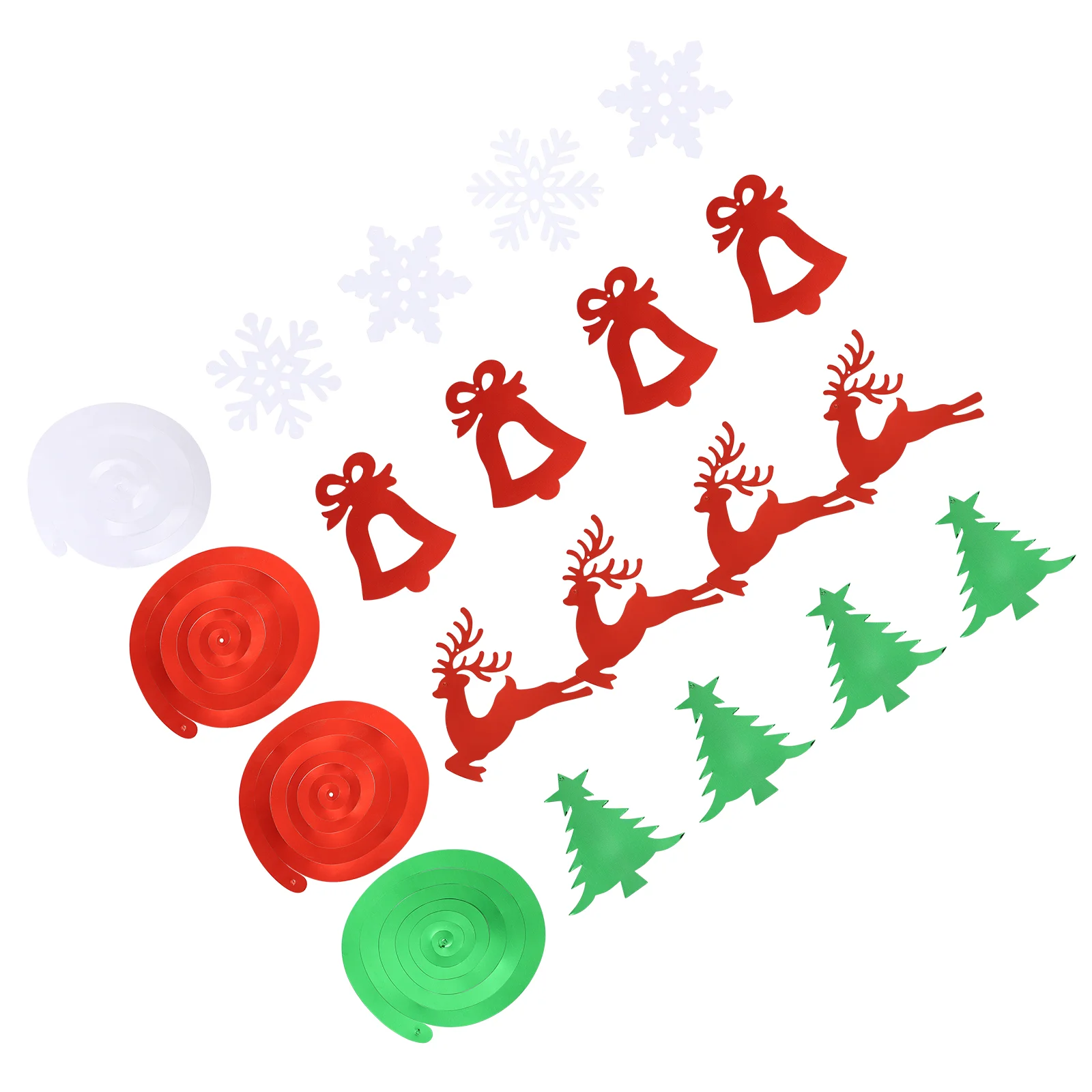 

Christmas Hanging Partygarland Swirls Pendant Decorations Swirl Spiral Supplies Ceiling Holiday Decor Ornament Ornaments Pvc