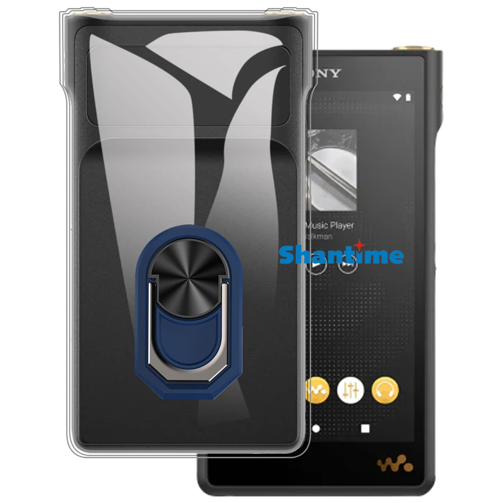 Роскошный ударопрочный кольцевой держатель для Sony NW-WM1AM2 Чехол Мягкий