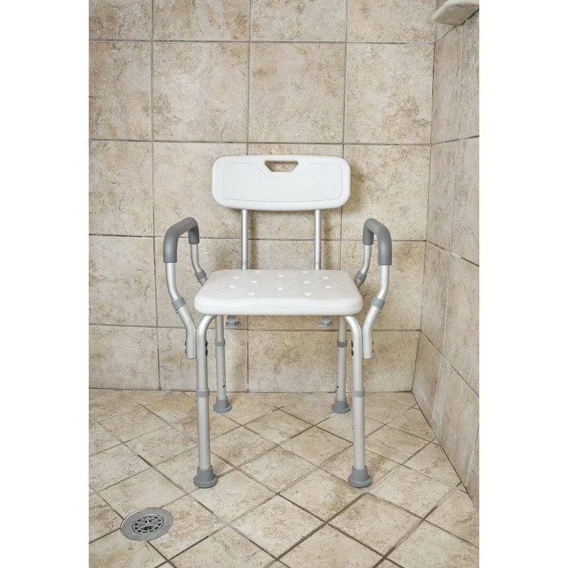 With Padded Arms & Back Shower Seat