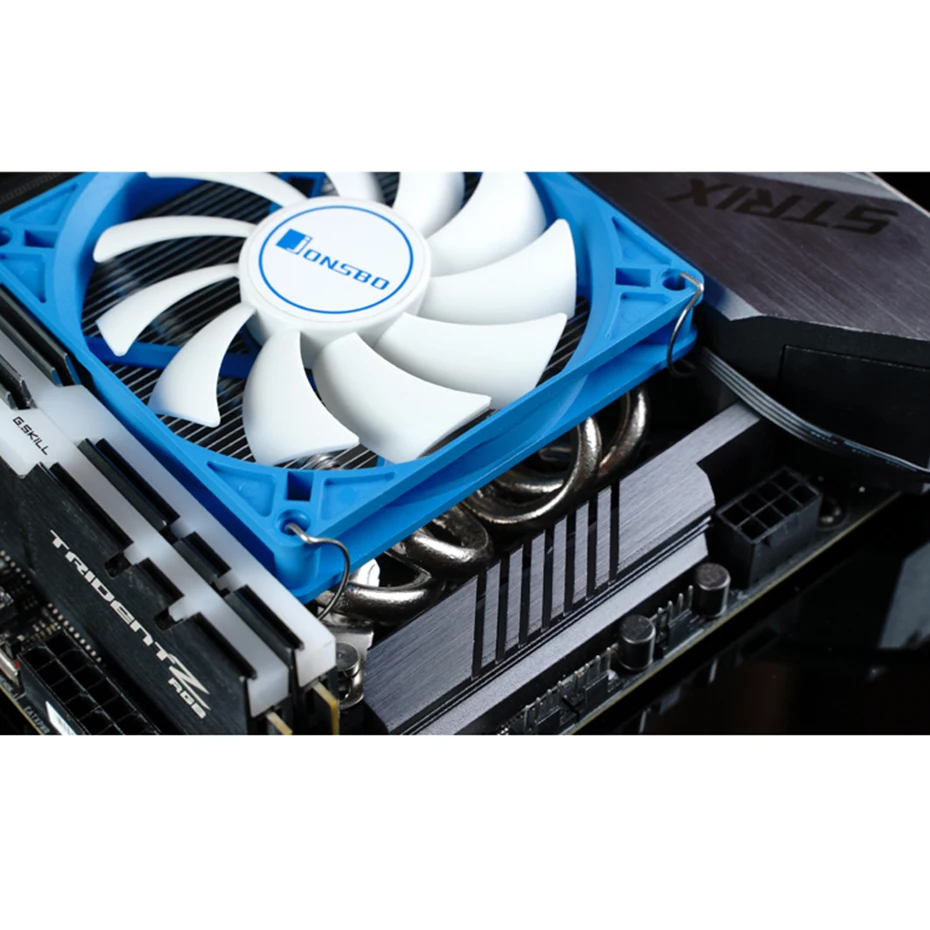 JONSBO HP-400S push-вниз CPU кулер 4 тепловые трубы ультра-тонкий ITX все-в-одном радиатор 4Pin