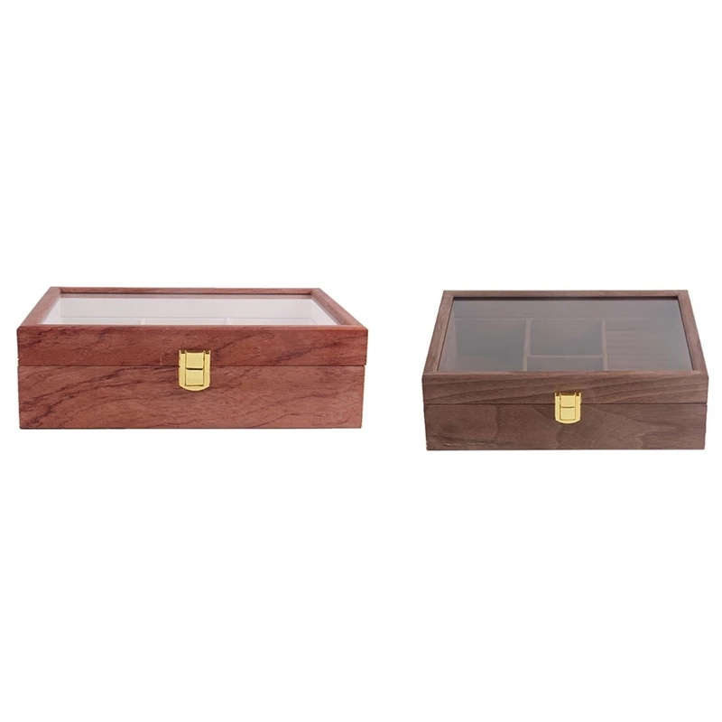 

3+1 Retro Wooden Watch Display Case Durable Packaging Holder Jewelry Collection Storage Watch Organizer Box Casket