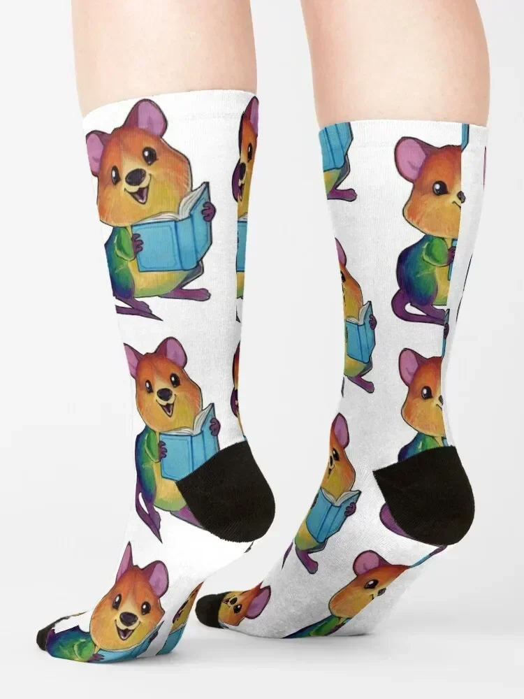 Носки Rainbow Quokka Новогодние свободные носки для женщин и мужчин