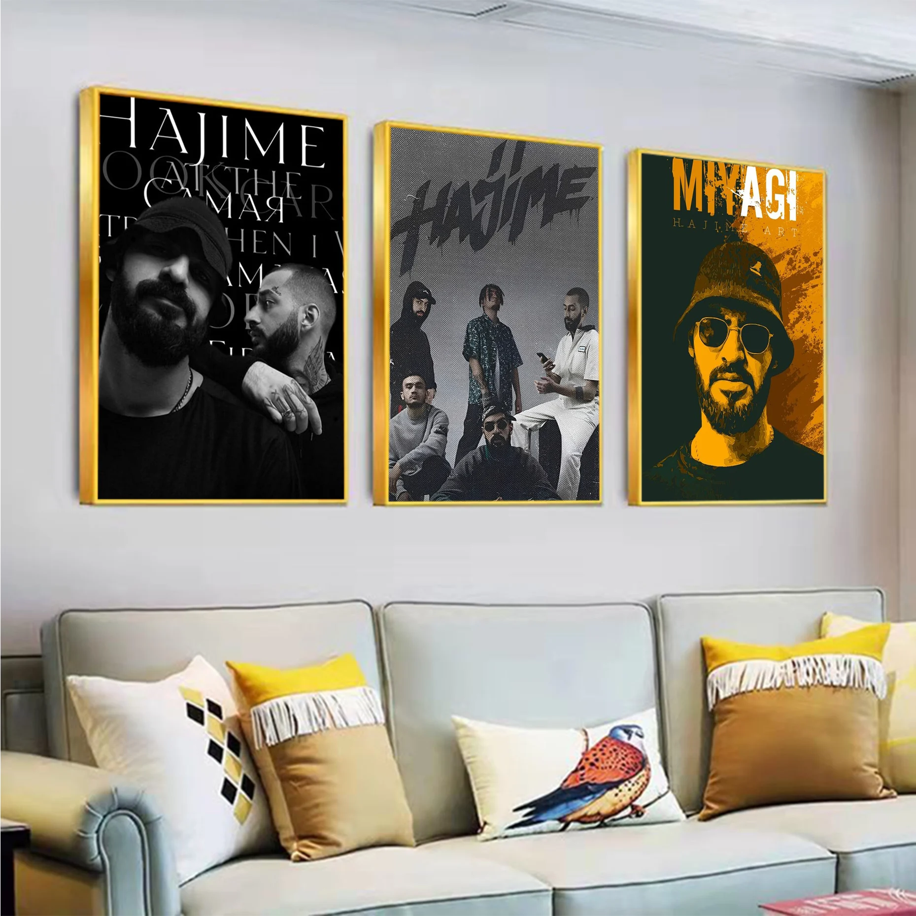 

Hajime MiyaGi Andy Panda Poster Classic Anime Poster Fancy Wall Sticker For Living Room Bar Decoration Decor Art Wall Stickers