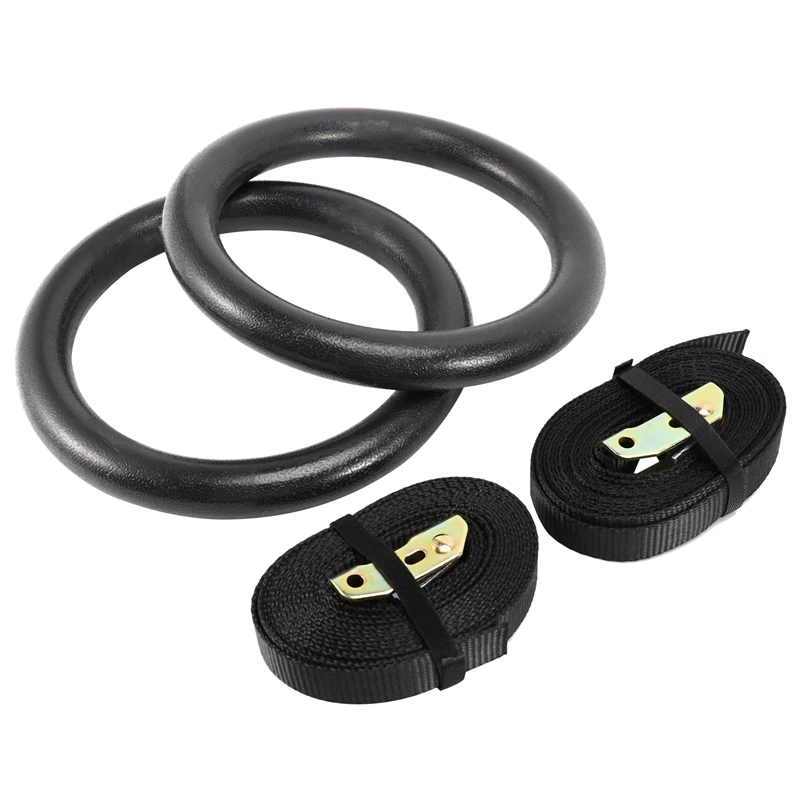 

Gymnastic Rings Pull-Up Fitness Gym Rings With Adjustable Straps For Strength Training Workout