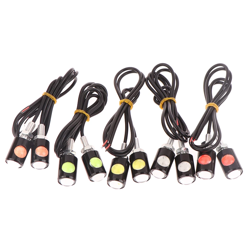 2 шт. Автомобильные светодиодные лампы для номерного знака мотоцикла 12 В