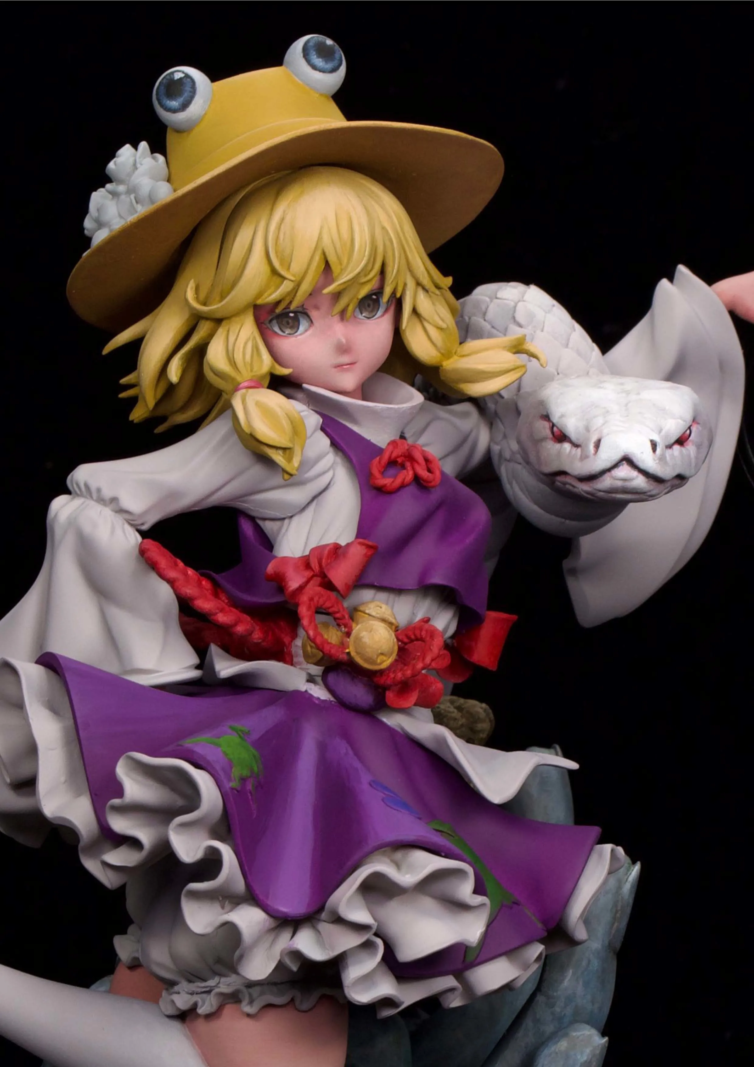Фото 27 см аниме Moriya Suwako Project Kit kawaii смола GK DIY белая сборка GK модель статуя игрушки кукла коллекция подарки №1