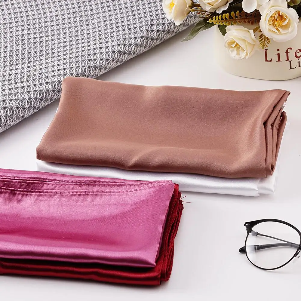 

Однотонный шейный платок 90 см, хиджаб, шарф для женщин, шелковые искусственные шарфы для волос, женские квадратные шали, женский шарф для L H2Z6