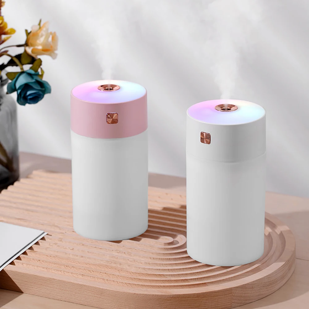 

Portable Air Humidifier USB Ultrasonic Aroma Essential Oil Diffuser Romantic LED Light Humidifier Mini Cool Mist Maker Purifier