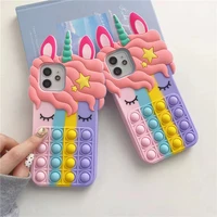 cute unicorn silicone phone 3d case for oppo a83 a79 a75 a7x a59 a57 a11x a39 a92 a72 a52 a31 a8 2020 a5 a3s a15 a55 a54 f9 pro