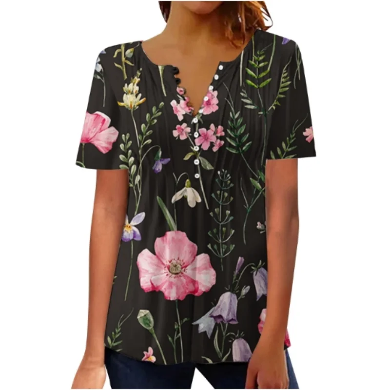 Рисунок 3 - Женская футболка с коротким рукавом и принтом