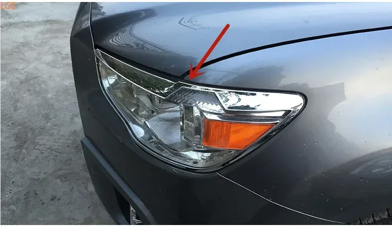 Для Mitsubishi ASX 2013-2019 ABS Chrome перед фарами задний фонарь декоративная рамка защита от