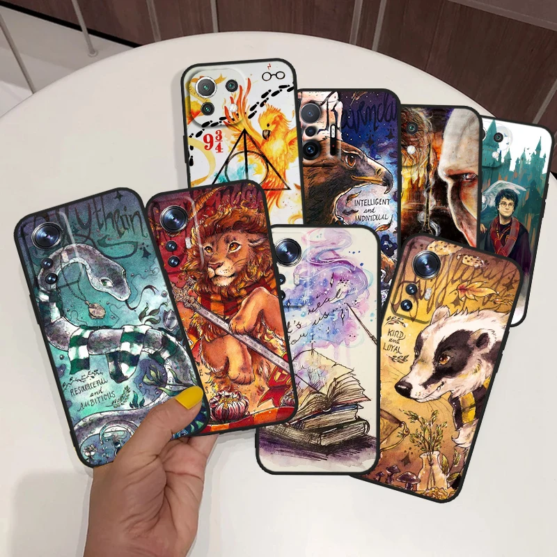 

HP-Potters magic For Xiaomi Mi 12 12T 11 10 11T 10T 9T 9 Note 10 Ultra Pro Lite TPU Soft Silicone Black Phone Case Coque Capa