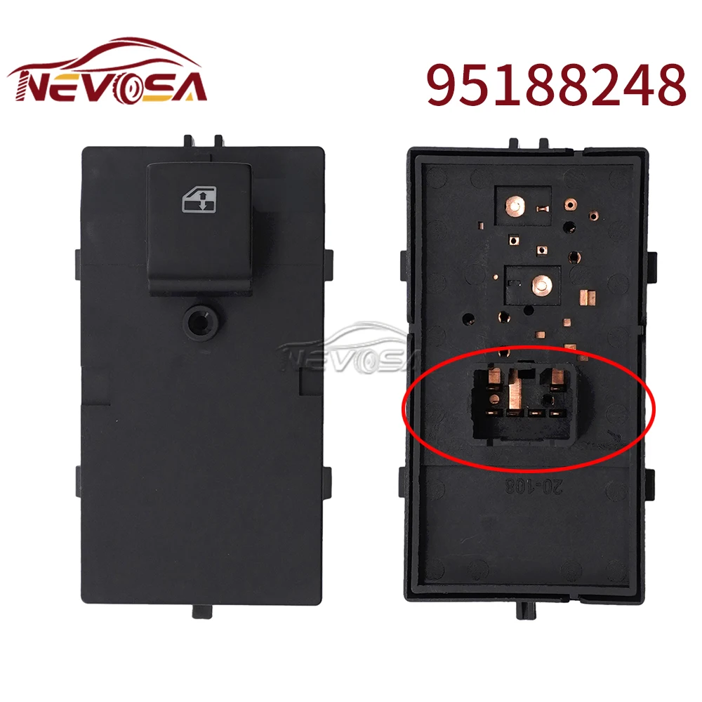 

Кнопка переключения электростеклоподъемника автомобиля 95188247 для 2011-2013 Chevrolet Aveo Prisma Onix Spin Cobalt General Motors 95460075