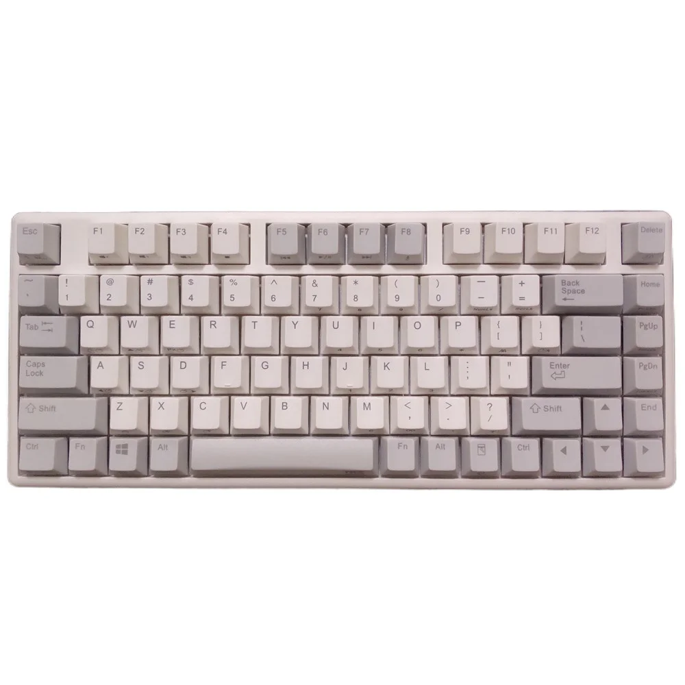 

White NIZ Micro84 Dome Keyboard 35g Wired Model Programmable Keyboards 84 keys Dual Fn