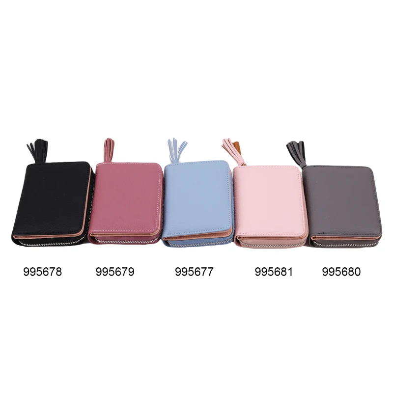 Простые женские короткие кошельки Дамский мини-кошелек из искусственной кожи с