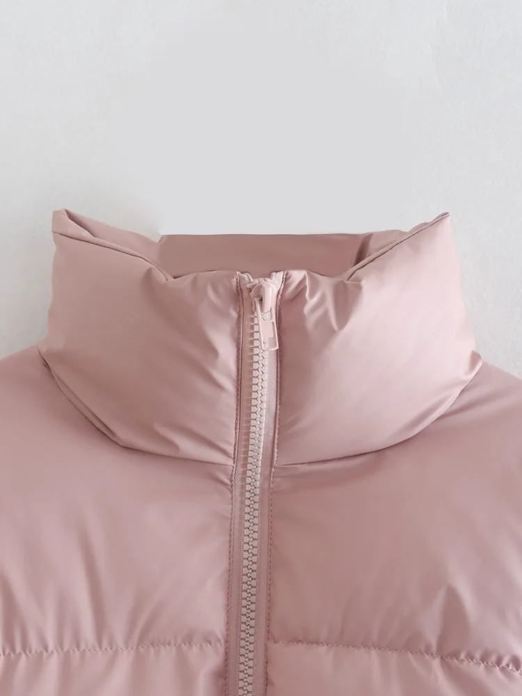 Fashion Women's Clothing 2022 Spring and Autumn New Simple Long-Sleeved Short Padded Jacket Women's Casual Zipper Jacket