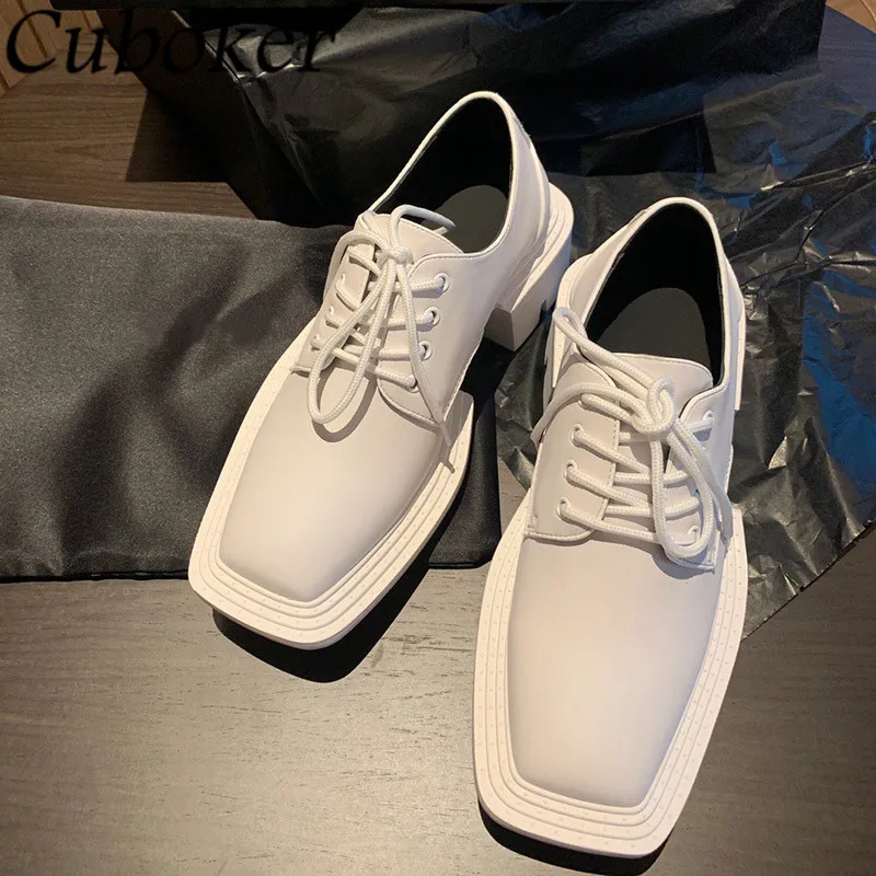 

Женские туфли-лодочки из натуральной кожи, на квадратном каблуке