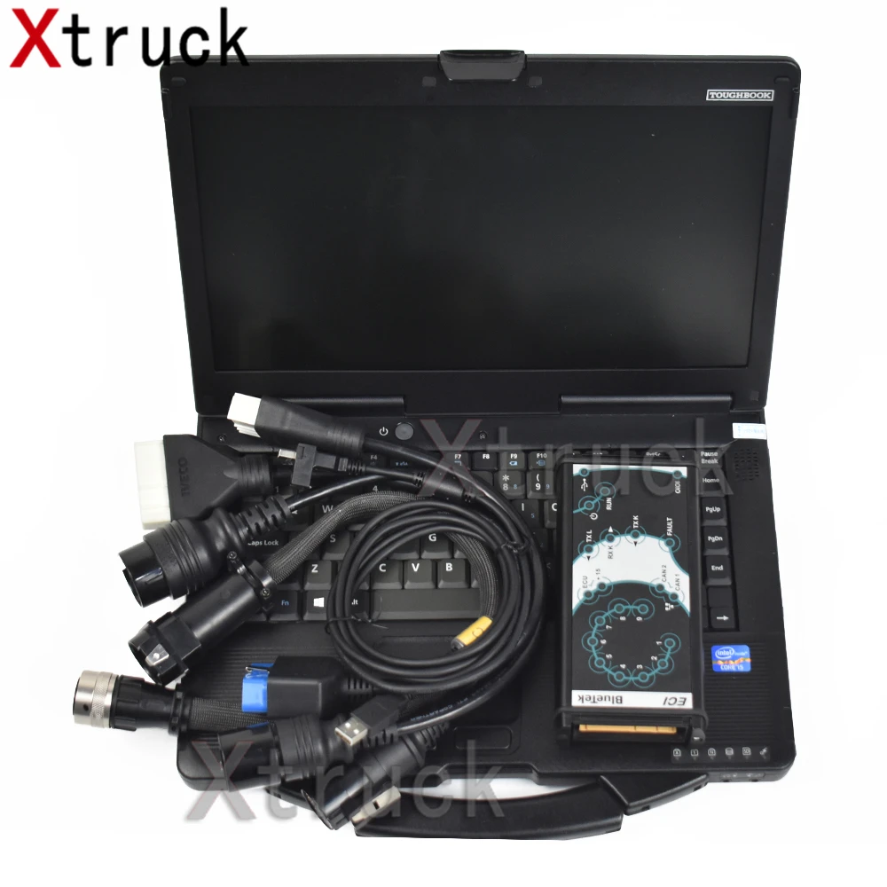 

Truck Diagnostic Scanner for IVECO ELTRAC EASY with Eltrac 13.1 version Module IVECO ECI with CF52 Laptop