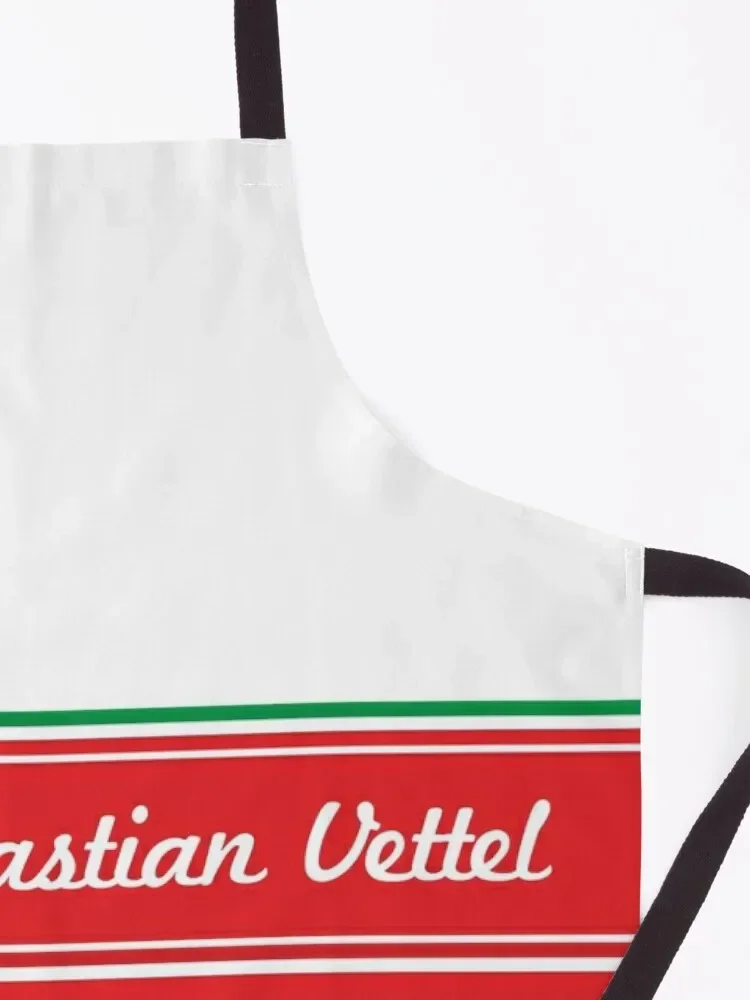 Фартук Sebastian Vettel 5 ретро F1 тканевый фартук с отделкой рождественский подарок