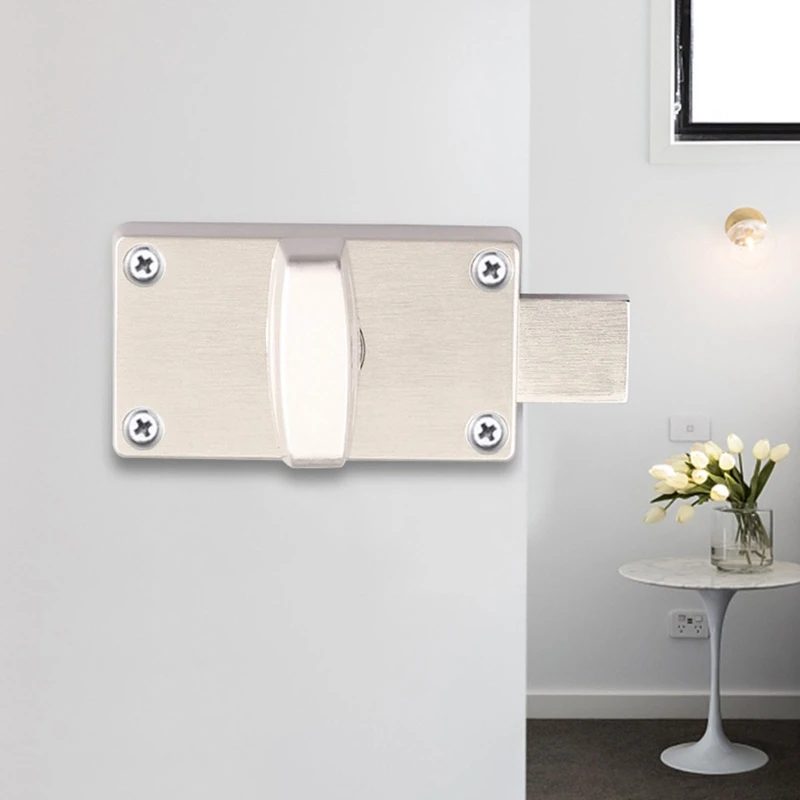 Универсальный серебряный замок для унитаза металлическая защелка свободный