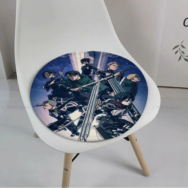 Коврик на сиденье с завязками из аниме атака Титанов мягкая плюшевая подстилка