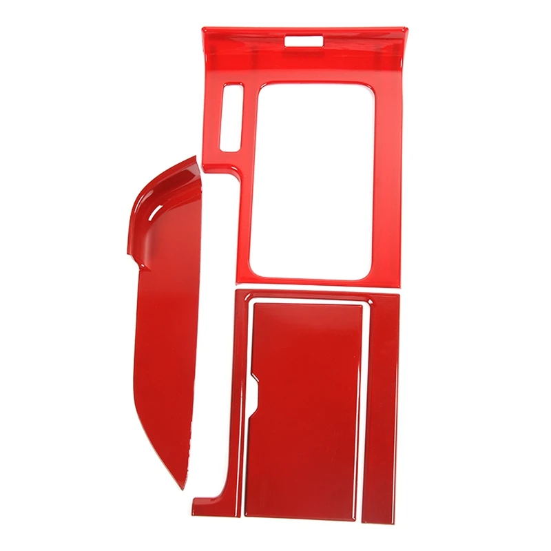 

Gear Shift Knob Panel Trim Cup Cover Center Console Interior Accessories for Ford Mustang 2010-2014, ABS