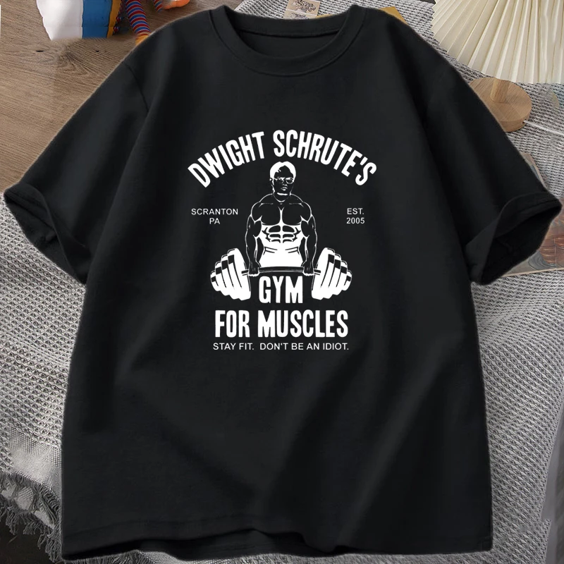 

The Office Tv Tshirt Men Causal Gym for Muscles T-shirt Summer Mens Designer Clothes Oversized Streetwear