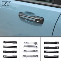 for ford maverick 2022 gloss blackchromecarbon fiber car door handle cover sticker styling accessories