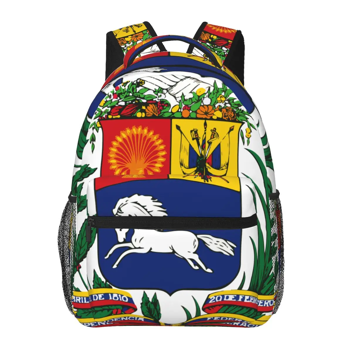 

Coat Of Arms Of Venezuela Backpack for Girls Boys Travel Rucksack Backpacks for Teenage school bag