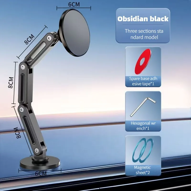 

Магнитный держатель мобильного телефона на присоске подходит для автомобилей Tesla Macsafe с подвесным экраном и вращающимся на 360 градусов алюминиевым сплавом