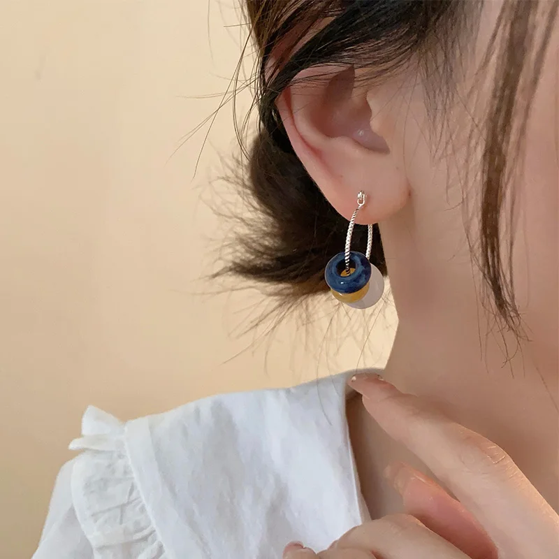 Серьги из бисера с цветочными карамелями летние женские серьги Ins Sle Personali