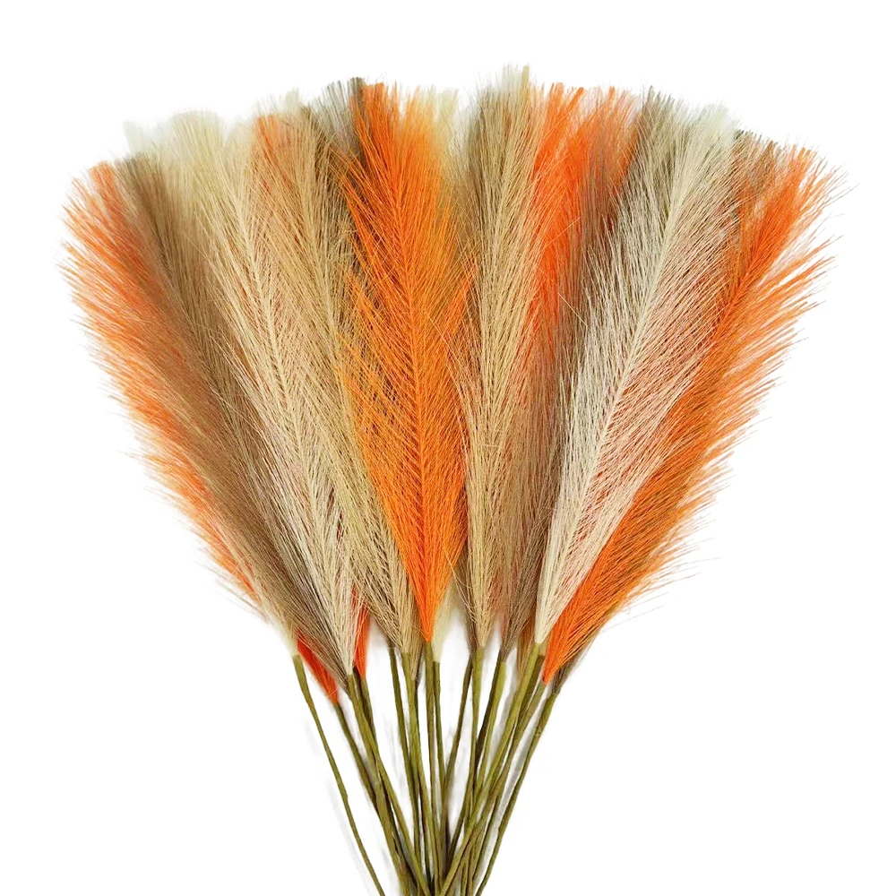 

Искусственные оранжевые пампасные травы MUFU 8/16/24 шт