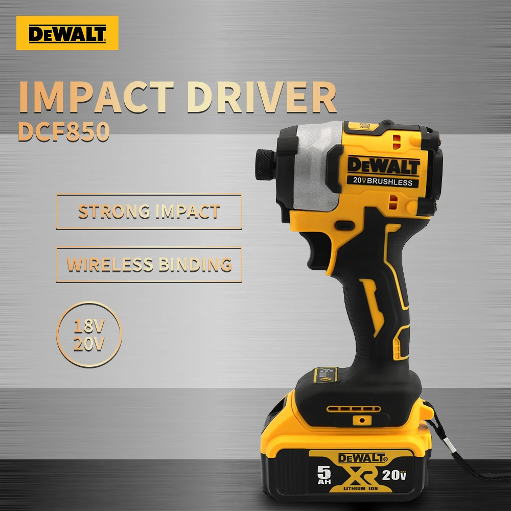 DEWALT DCF850 Ударный привод Электрический 20V Литиевый аккумулятор Безщеточный