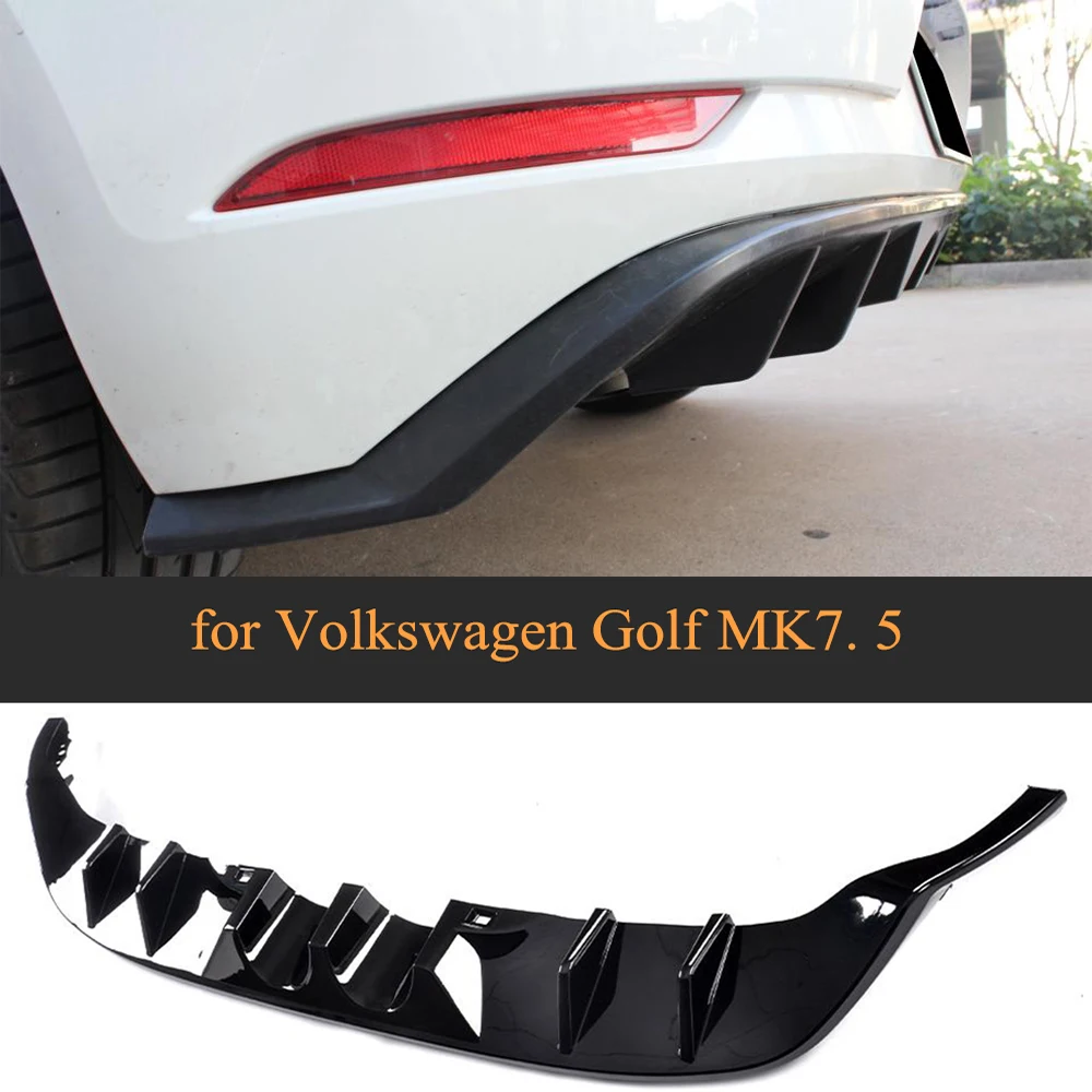 

Для VW Golf 7,5 MK7.5 Standard GTI 2017 2018, четыре розетки, стандартный спойлер, 2 стиля, диффузор из углеродного волокна PP