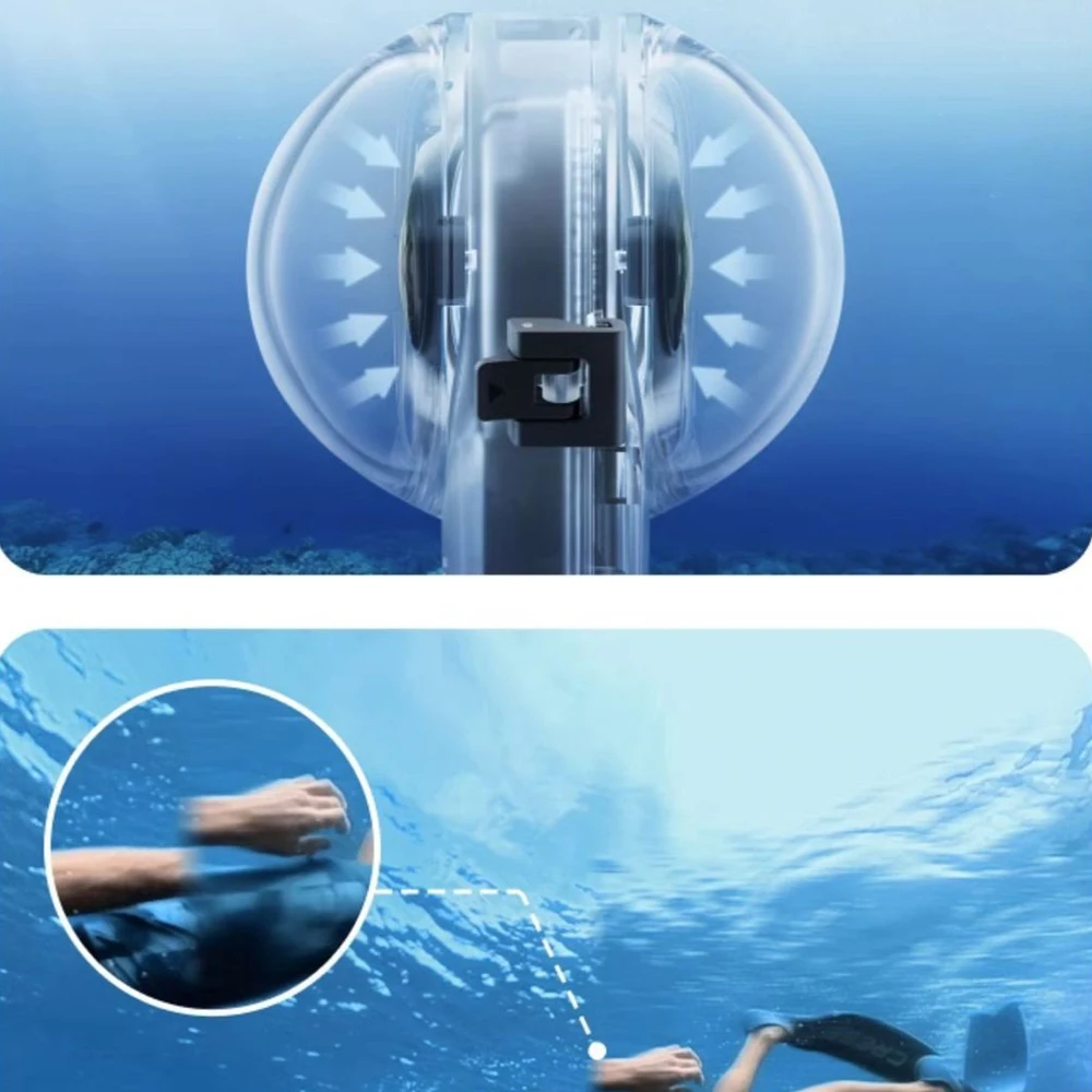 Чехол-невидимка для дайвинга Insta360 X4 водонепроницаемый корпус 50 м