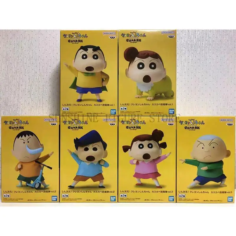 Оригинальные фигурки Banpresto Crayon Shin chan Kasukabe Boueitai коллекционные игрушки подлинные